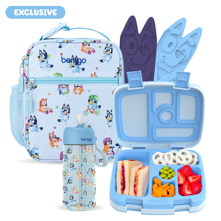 Bentgo + Bluey Kids Prints 5-Piece Lunch Box Set G7