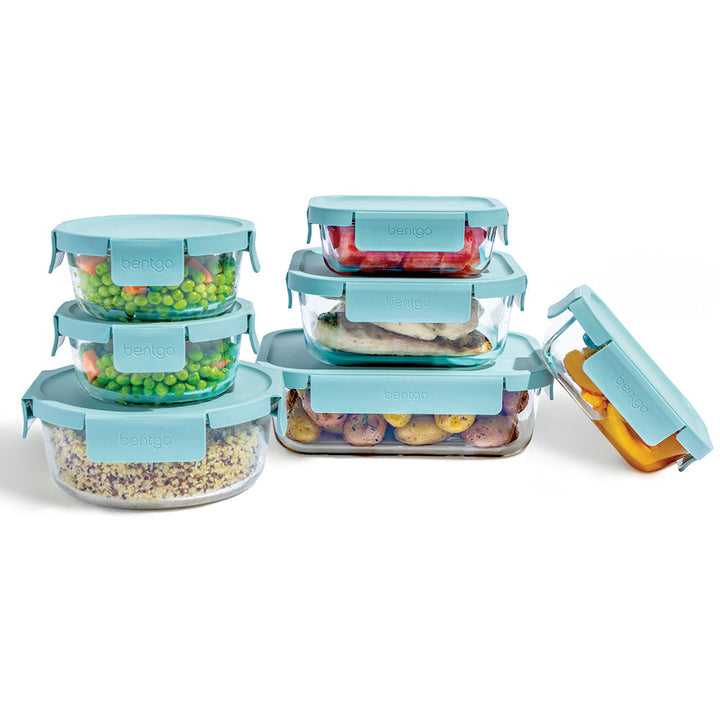 Bentgo Glass Leak-Proof Food Storage Set (14-Piece) L8