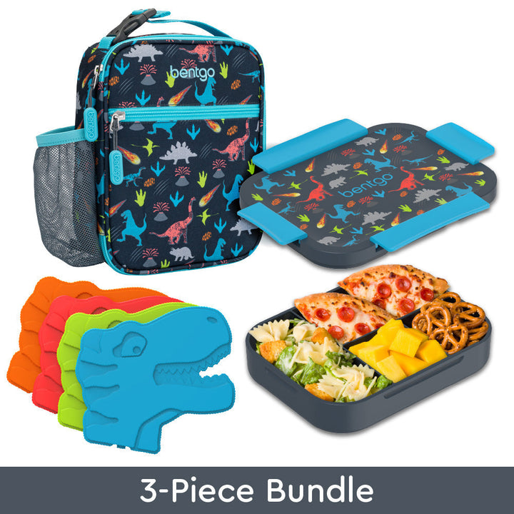 Bentgo Kids Snap & Go Lunch Box, Insulated Lunch Tote, & Ice Packs C2